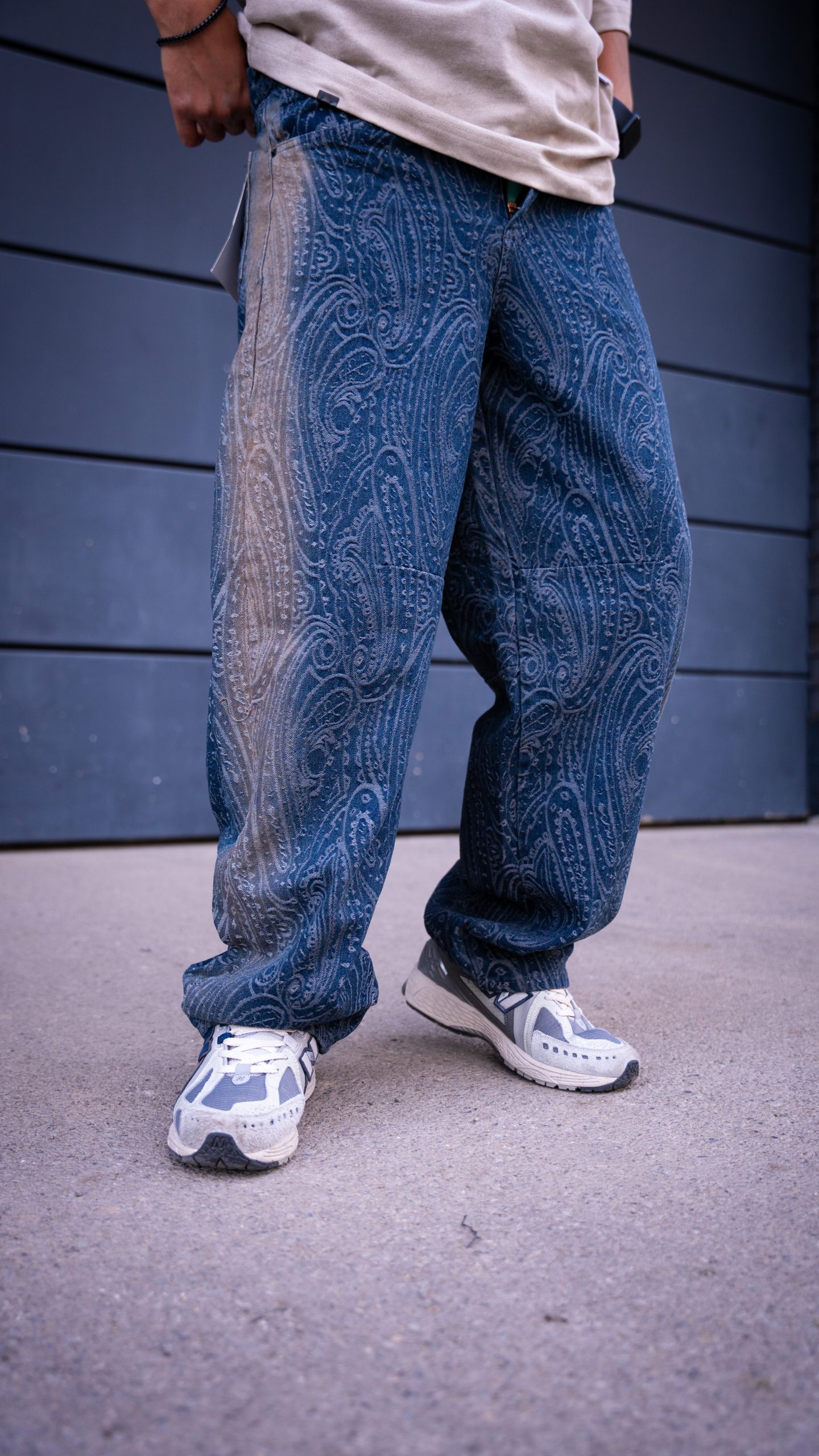 شلوار فول بگ طرحدار