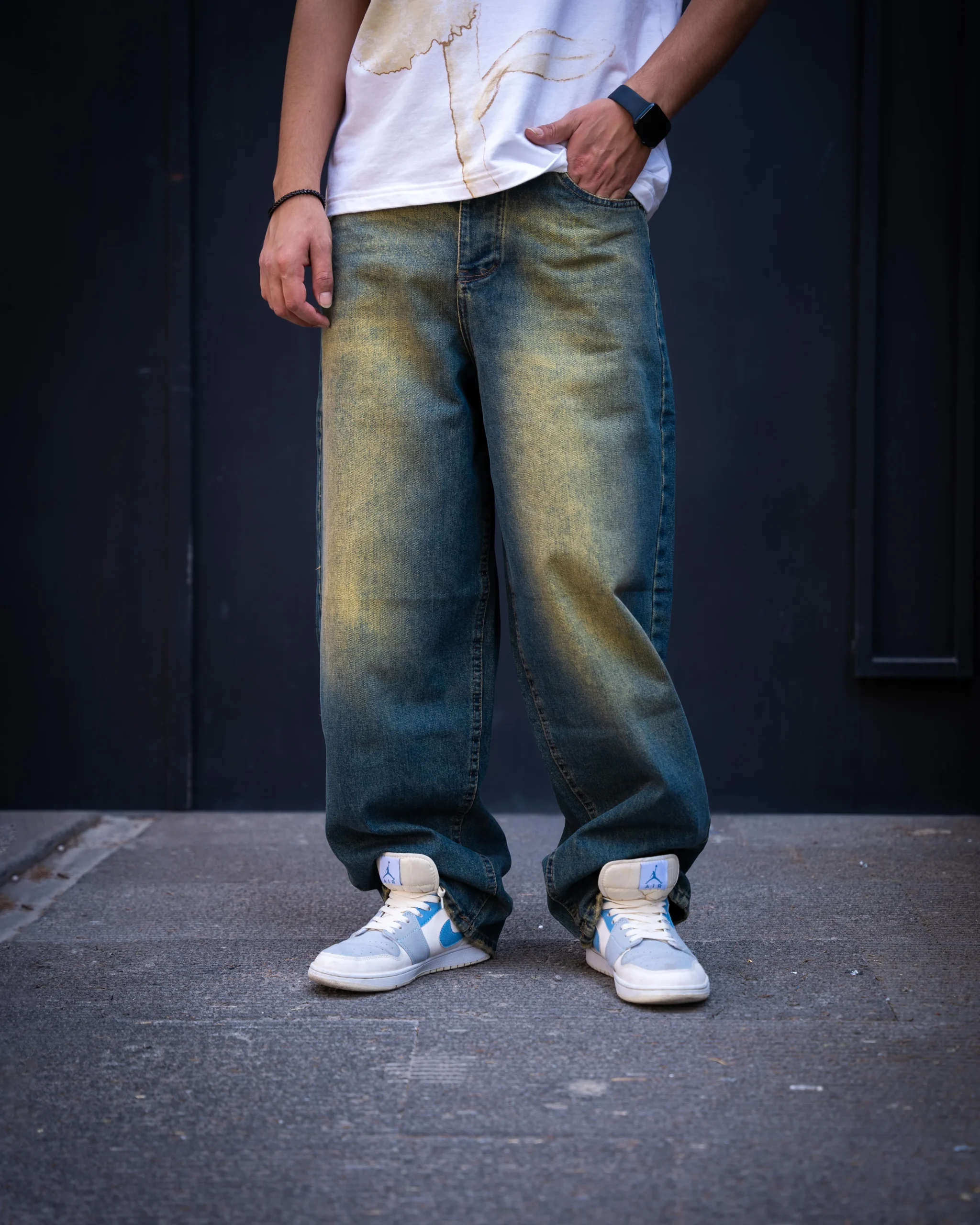 شلوار بگ سایه روشن مردانه